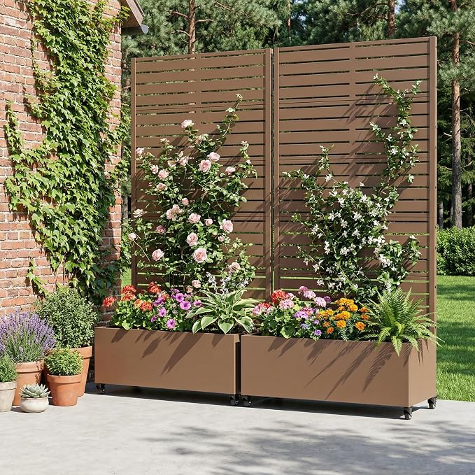 Brown-Louvered