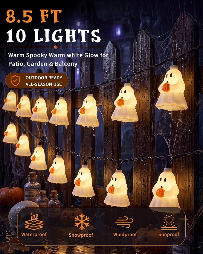 Ghost Pumpkin Light