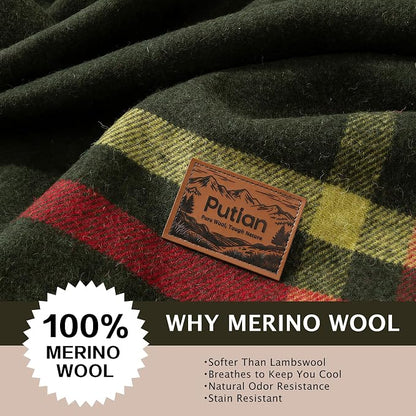 Plaid Pattern Army Green