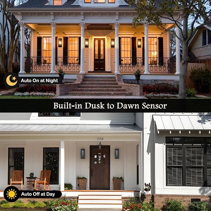 With outlet & dusk to dawn