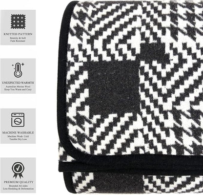 Houndstooth Black