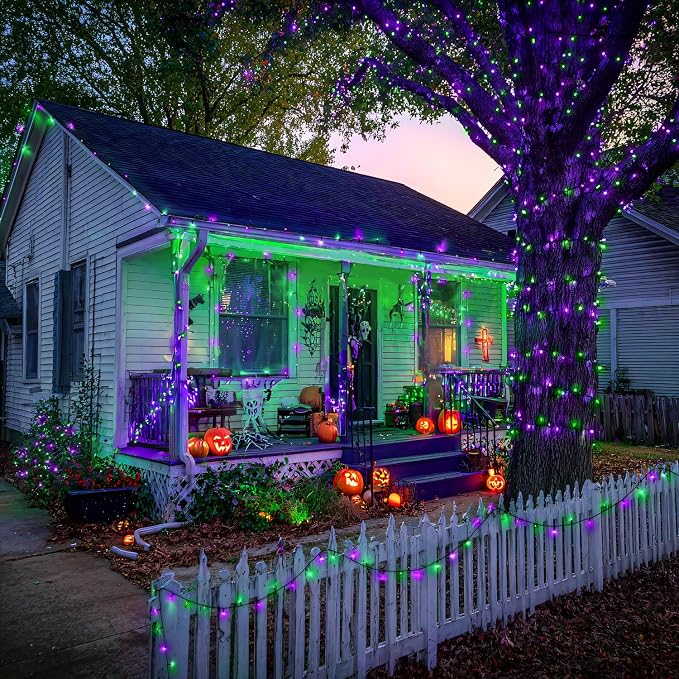 Purple and Green