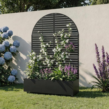 Black-louvered-arched