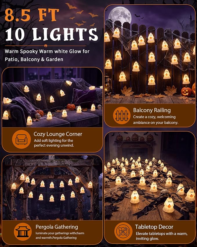 Ghost Pumpkin Light