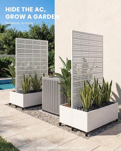 Dual Planter Box - Matte White