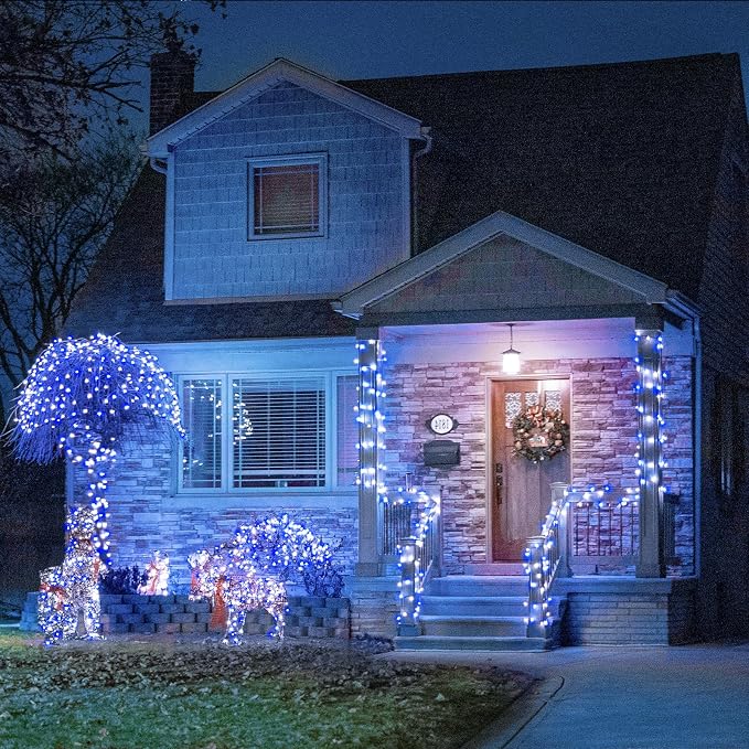 Blue and White