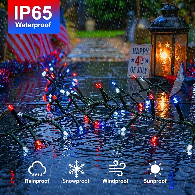 Red White Blue & Warm White