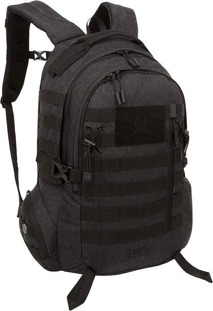 Black Heathered Woven