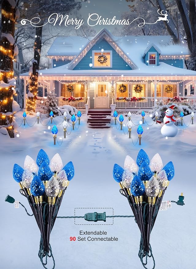 Blue and Pure White