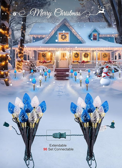 Blue and Pure White