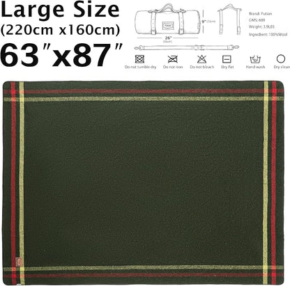 Plaid Pattern Army Green