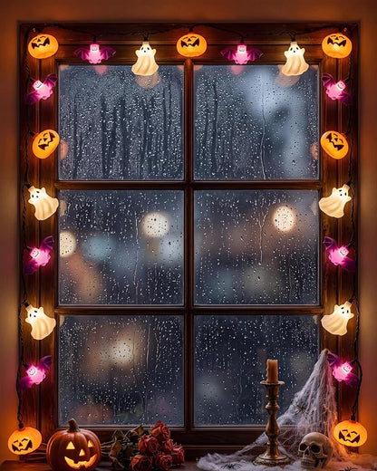 Pumpkin Bat Ghost Light