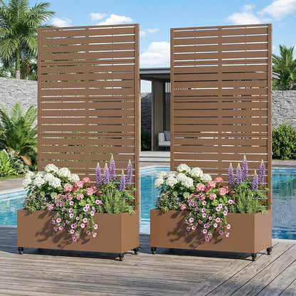 Brown-Louvered